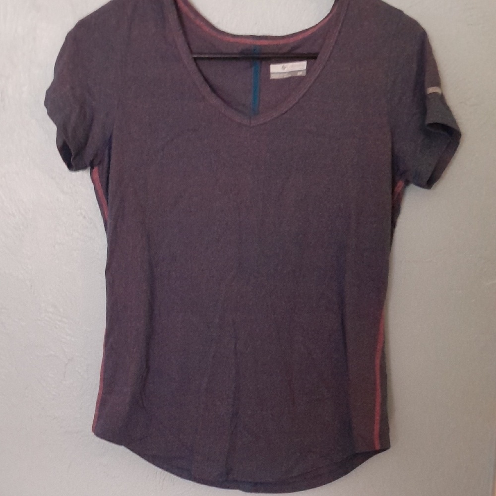 Columbia WOMENS V-Neck Short Sleeve Top Size SMALL